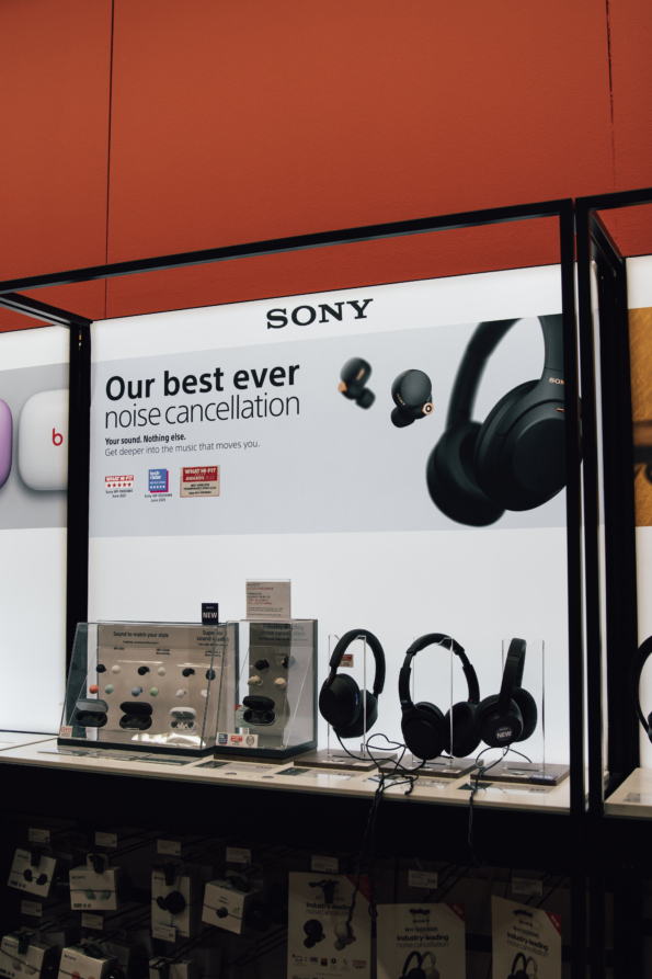 Noise cancelling Sony headphones
