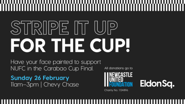 Stripe it up for the cup face painting poster