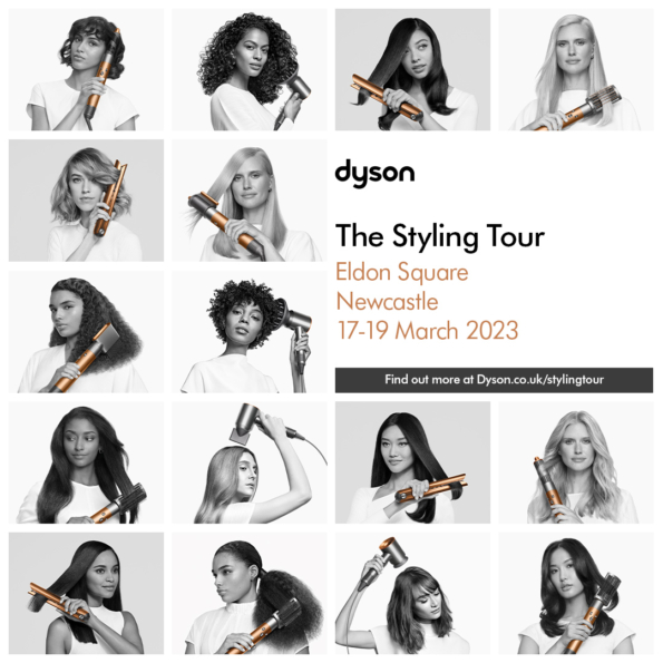 Dyson style at the Styling Tour coming to Eldon Square from 17 - 19 March 2023.