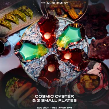 Cosmic Oyster and 3 small plates