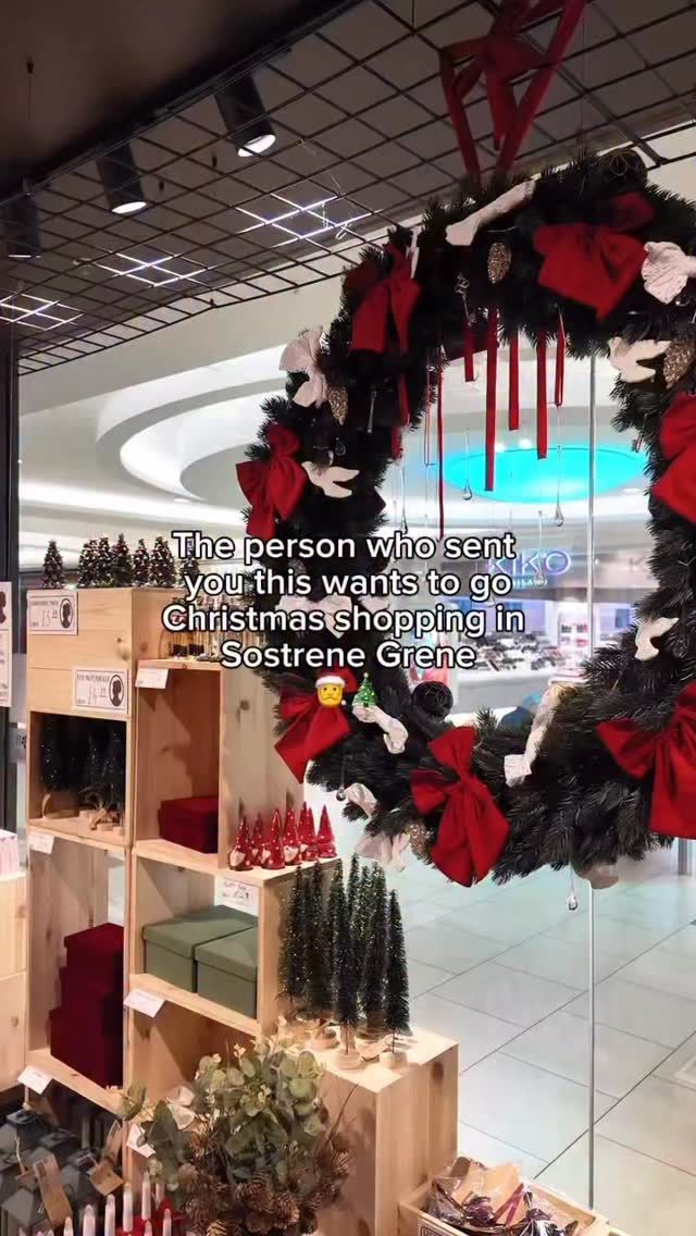 PSA: Christmas has landed at @sostrenegrene π
π»β¨ Find everything from cosy decor to the cutest gifts in store now π«Ά πNext to Swarovski