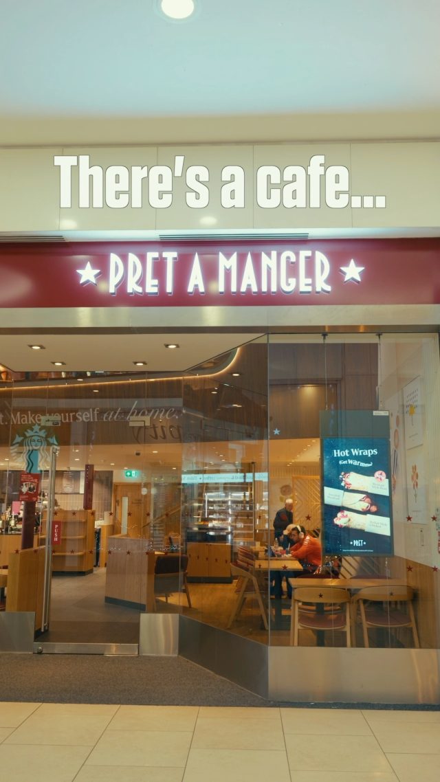 Your fave coffee spot is waiting ☕️✨ From delicious lunch options to plenty of sweet treats, @pret has entered the chat 🥐📍 Next to Greggs