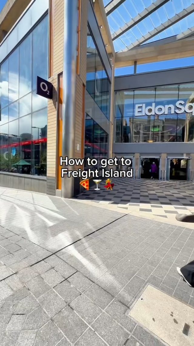 Looking for @freightislandnewcastle? Here’s where to go 👀⚡️🍸Find Newcastle’s newest neighbourhood via our Eldon Square Northumberland Street entrance.Enjoy 12 kitchens, live music, big flavours and rooftop energy are waiting...Save this for your next visit 💛