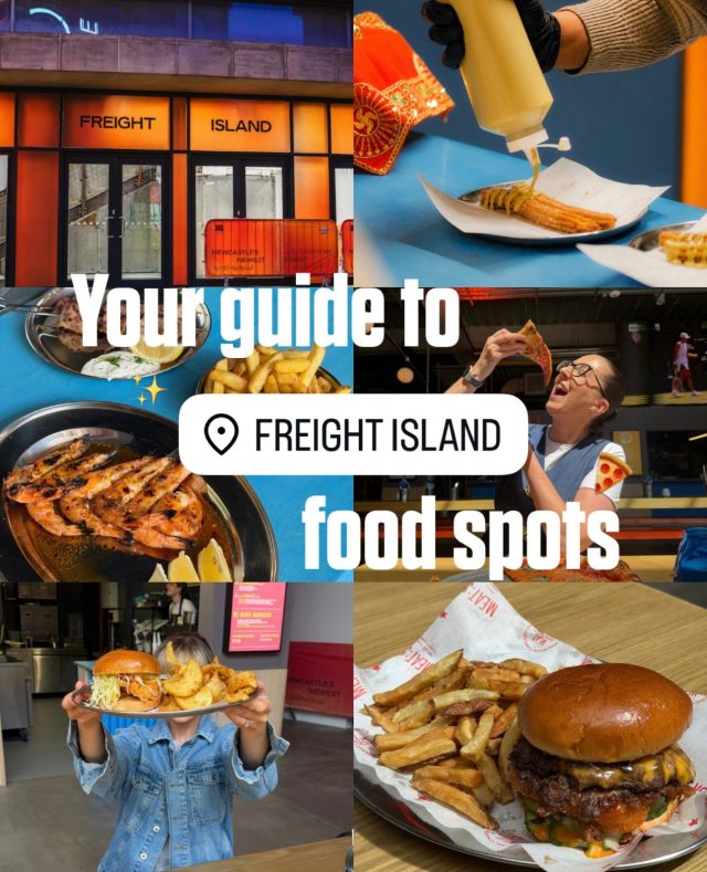 Save for your next @freightislandnewcastle trip! 🤭🍕🍔Choose from 10 delicious kitchens and endless flavours from @iscreamforpizza_ncl, @kbird_uk, @fuku.food.mcr and SO much more. 📍Eldon Square