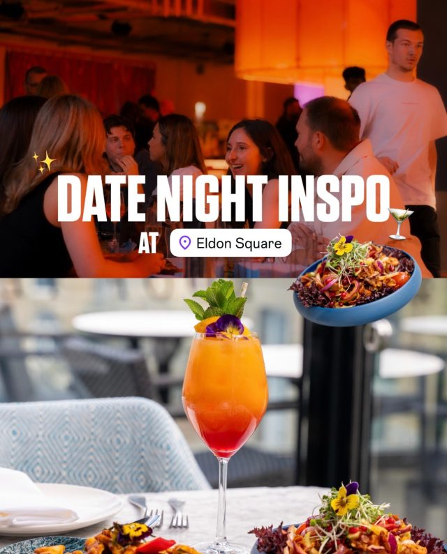 Your Newcastle date night starts at Eldon Square 🪩🫶Start with dinner at @chaophraya @chitnchaat or @makiramen, cocktails at @thealchemistuk, games at @flightclubdarts and keep the night going at @freightislandnewcastle✨⏰ Restaurants open 'til late!