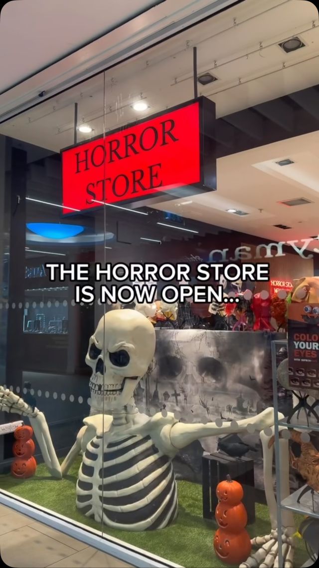 THE HORROR STORE IS BACK! 👻🎃

Stock up on costumes, creepy make-up, sweet treats and all the spooky essentials you need for Halloween 👀

📍Opposite Ryman